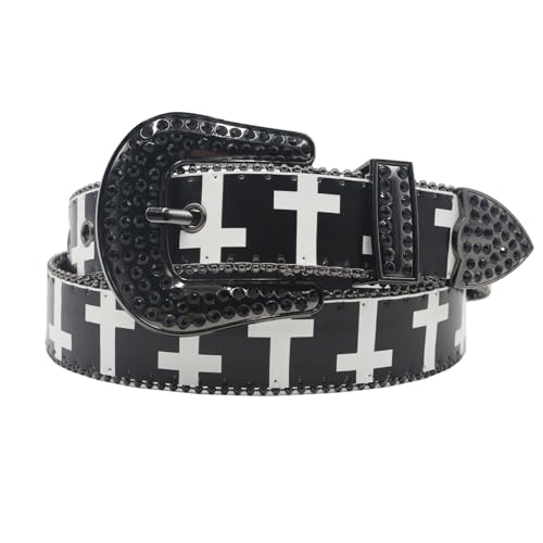 Diamond Belt Women Vintage Grunge Emo Accessories Therian Goth Streetwear 2000s Punk Y2k Belts3