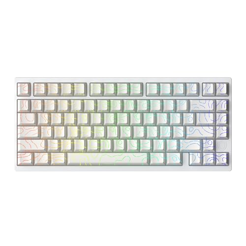 Image of IROK MG75PRO 81 Keys Wired Magnetic Switch Mechanical Keyboard, Hall Effect, 8KHZ /ARGB /CNC Aluminum, Gasket Structure Gaming Keyboard(White)