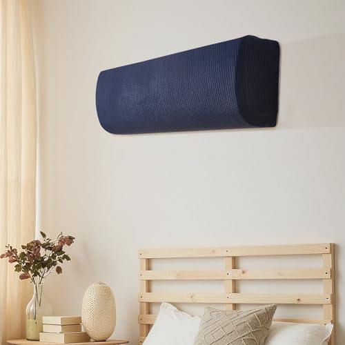 壁掛けエアコンカバー 室内機 屋内用 防塵 伸縮性 無地 防塵 防湿 洗える 取り付け簡単 再利用可能 96cm-110cm