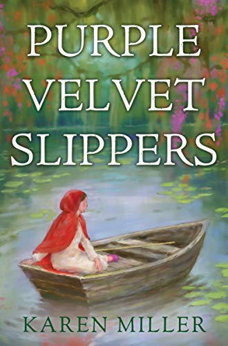 Purple velvet slippers