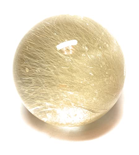 theory xyz ルチルクォーツ 丸玉 98.15mm 宝石鑑別書付 置物 天然クォーツ 水晶 大型 原石 磨き石のサムネイル