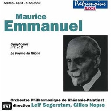Symphonies N°1 & 2, Le Poème du Rhône [Audio CD]