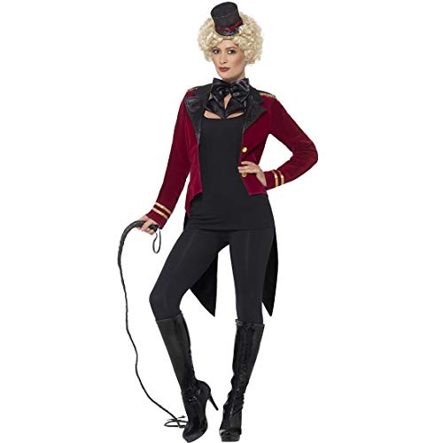NET TOYS Atractivo Disfraz directora de Circo - Rojo Oscuro-Negro L (ES...