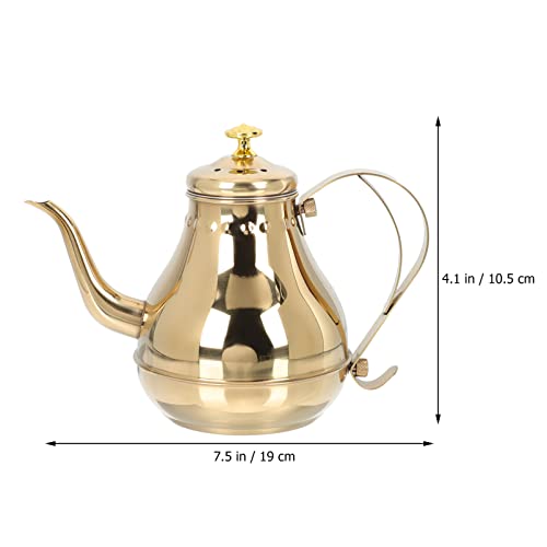 Yarnow Tea Kettle With Infuser For Loose Leaf Stainless Steel Teapot 1. 2L Coffee Tea Pot Strainer For Stovetop Gold #TOP1