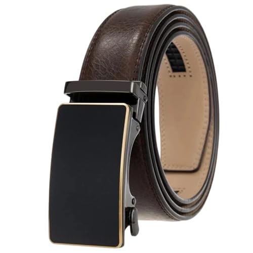 Men's 35Mm Wide Genuine Leather Belt, Adjustable Double-Sided Work Belt Aaaa 130cm