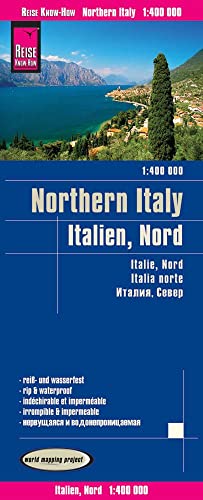 Italia norte, mapa impermeable de carreteras. Escala 1:400.000 impermeable. Reise Know-How.: worldmappingproject (Italy North (1:400.000))