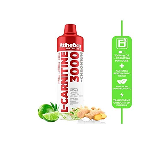 L-Carnitine 2300 Pro Séries (480 ml) - Sabor Limão, Atlhetica Nutrition