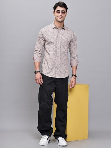Image of Majestic Man Pure Cotton Slim Fit Printed Casual Shirt for Men