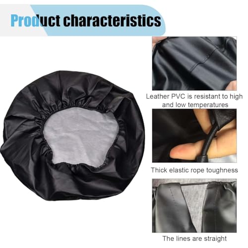 Image of Spare Tire Cover, Universal Fit for Trailer, RV, SUV, Truck and Many Vehicle, Waterproof & Dust-Proof PVC Leather Tire Wheel Soft Cover, 27-29 Inch Weatherproof Tire Protector (15 inch)