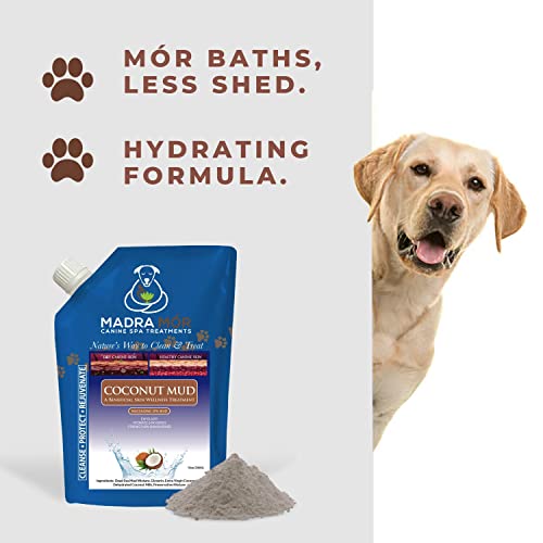 Image of Worldwide Nutrition Bundle: Madra Mor Coconut Mud - Dog Essentials Mud Bath, Dog Grooming, Dry Skin for Dogs Treatment, Dog Coat Skin Care Products - 10oz Pouch & Multi-Purpose Key Chain
