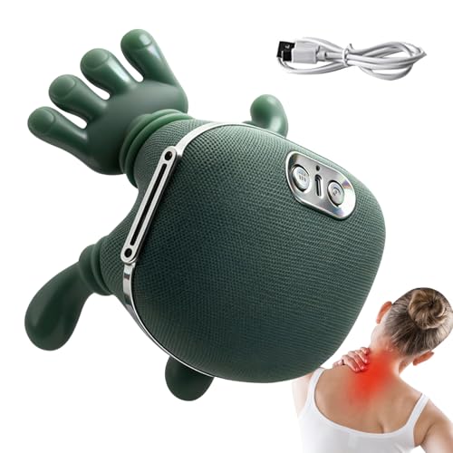 Masajeador Cuello Y Cervicales, Masajeador Hombros Con Calor, Relajador Muscular, Con 2 Modos De Calor, Mano Humana, Para Casa, Viaje, Tras Ejercicio, Uso Diario, Viaje Largo
