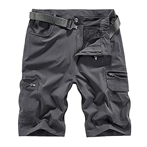 Quick Dry Hiking Shorts Men’s Cargo Casual Outdoor 4-Way Stretchy Lightweight Summer Short with Multi Pockets 30-46 (No Belt)