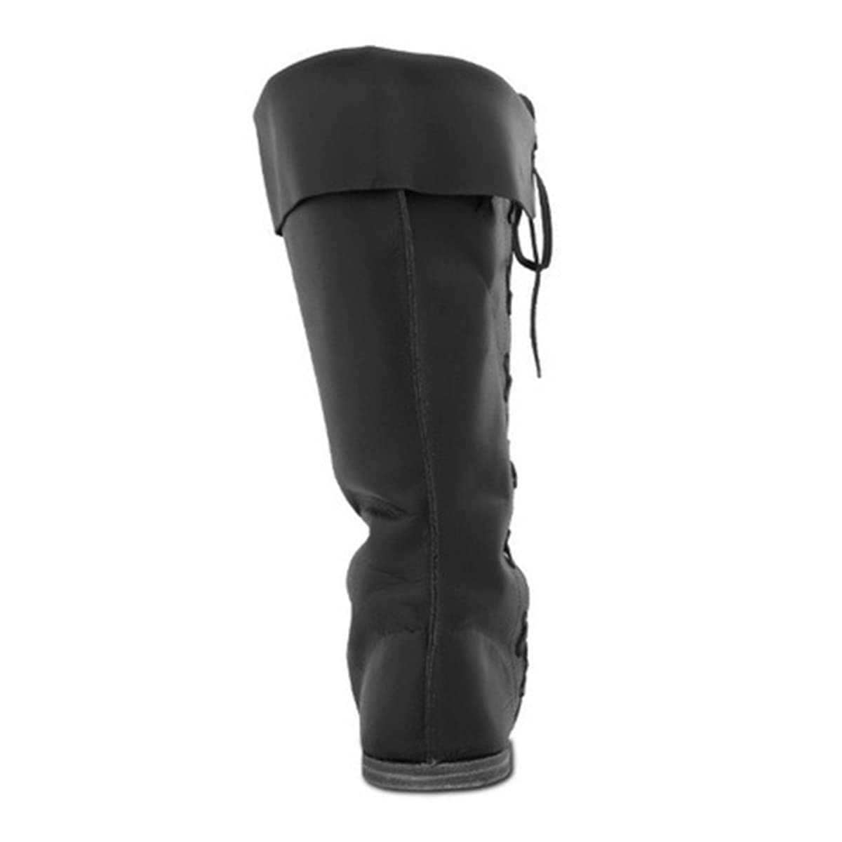 Renaissance Medieval Cosplay Boots - Medieval Boots - Stivali in Pelle PU per Cosplay Donna Uomo,Nero,44