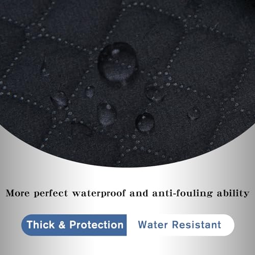 Housse de canapé matelassée imperméable 3 places gris clair lavable en machine - 4