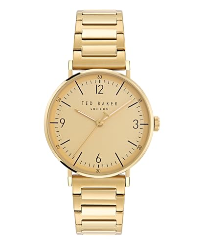 Ted Baker Gents Yellow Gold Stainless Steel Chain Bracelet Watch