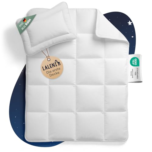 Laleni Baby Bettdecke und Kissen Set - Kinderbettdecke 100x135 cm + Babykissen 40x60 cm - OEKO-TEX zertifiziertes Baby Decke und Kissen Set -...