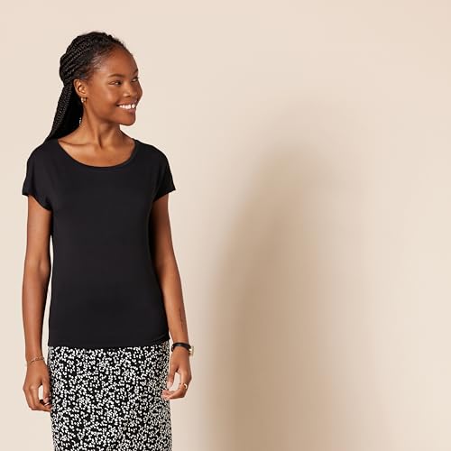 Amazon Essentials Women's Jersey Regular-Fit Short-Sleeve Boat-Neck T-Shirt, Pack of 22