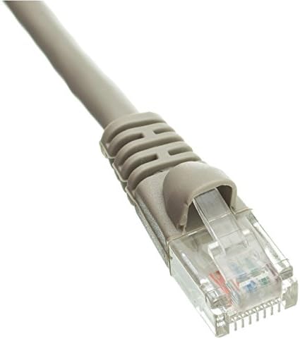5 pack, CAT5E Gray Hi-Speed LAN Ethernet Patch Cable, Snagless/Molded Boot, 14 Feet, CNE469466