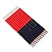 PLCPDM 12Pcs/set Pre-Sharpened Pencil Double Ended Colored Erasable Pencil For Checking Redness & Blue Pencil Checking Pencils, as described
