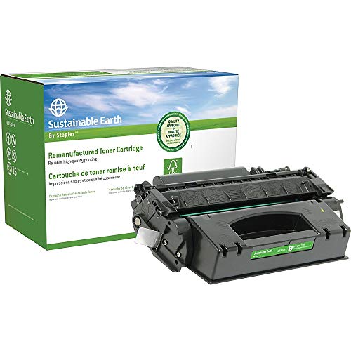 Sustainable Earth Remanufactured Toner Cartridge Replacement for HP 53X (Black)