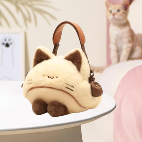 Oshhni Cat Plüsch Geldbeutel Schöne lustige Comic Handtasche für Männer Mädchen Geschenke Familie Teenager