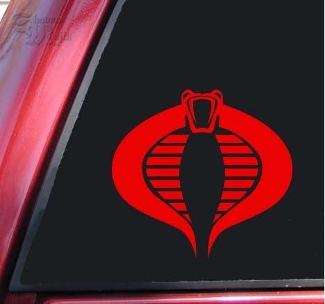 G.I. Joe / GI Joe Cobra Vinyl Decal Sticker - Red