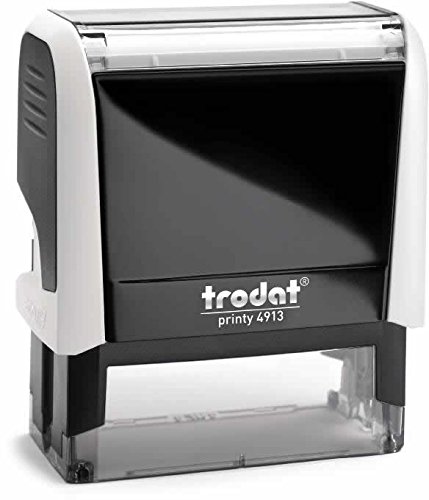 Trodat PRINTY 4913 - Cojín (blanco artificial), color negro
