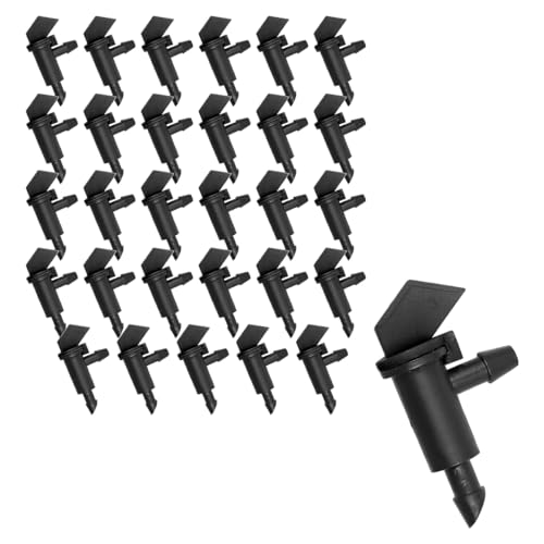 ZONADAH 30 Pack 1 GPH Flag Irrigation Dripper Emitter 4L/H Irrigation Emitter Sprinkler Drippers System for 1/4 inches Hose for Garden Patio Lawn Flower Vegetables