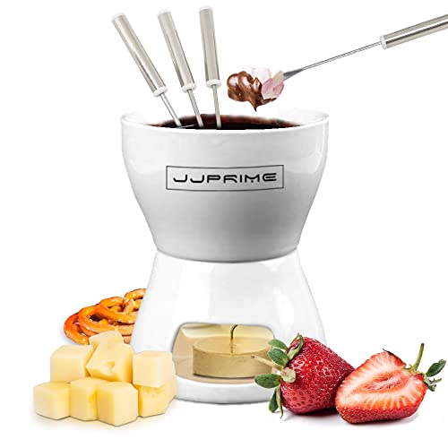 Chocolate Cheese Fondue Pot Set | Ceramic Cheese Melting Pot Founde