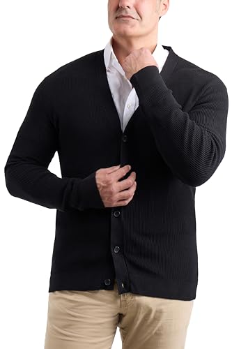 Suéter cárdigan hombre chaqueta de punto algodón X Ray cuello esmoquin 3