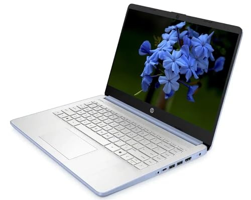 Image of HP AI-Powered 14 inch HD Laptop with Microsoft Office and 1TB Cloud Storage Included for 1-Year| 8GB RAM|128GB SSD| Intel 4-Core CPU| Webcam| Ultra Light|Windows 11| RK Bundle| Blue