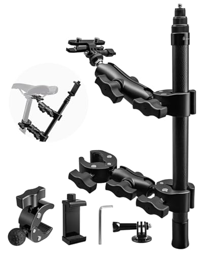 Bicycle Tail Camera Mount Insta360 GoPro, Dual Fixed Mode