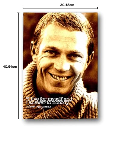 Toile Steve McQueen cadeau idéal passionné cinéma coton Black Sheep - 5