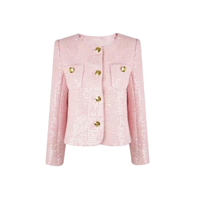 Veste courte en tweed femme pour le printemps et l'automne