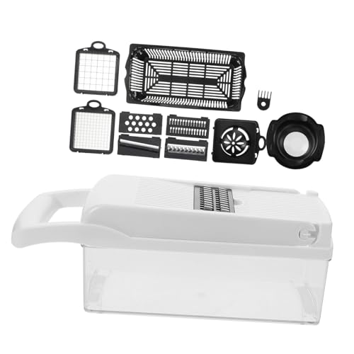 Cortadora y ralladora de verduras 3 en 1 con mango ergonómico miniatura 1