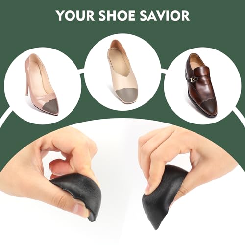 Image of 6 Pairs Shoe Filler Inserts for Women, Toe Cushion Fillers Make Shoes Fit, Heel Comfort Pads, Half-Size Insoles Adjust Shoe Too Big for High Heels, Flats, Casual (Round Head)