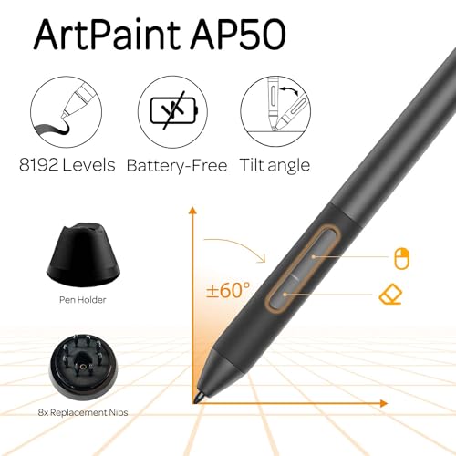 Gaomon A2.PD156P-0-EN0000-0-1-CY-0 Pd156Pro - 15.6 Inch Drawing Tablet With Screen Full-Laminated 120% Srgb Pen Display With Dial Key & 10 Hotkeys, Battery-Free Stylus Art Tablet For Digital Drawing, Anime thumb #4