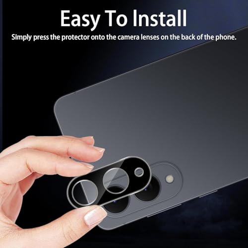 Image of Xmon Back Camera Lens Protector for Samsung Galaxy S25 Edge (1 Pack) Premium Camera Glass Protector Guard, Anti-Scratch, Ultra-Clear, Easy Installation
