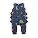Alunsito Neugeborenes Baby Jungen Strampler Bodysuit Dinosaurier Einteiler Overalls Ärmellos Einteiler Babykleidung Outfits 68 Blau 3-6 Monate