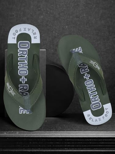 Image of Extra Soft Orthopaedic Comfort Slippers for Men | Anti-Skid, Arch Support, Doctor Recommended Flip Flops | Relax Footwear for Heel & Ankle Pain Relief