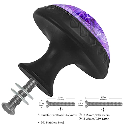 Boutons de commode violets abstraits pour rénover vos meubles - 4