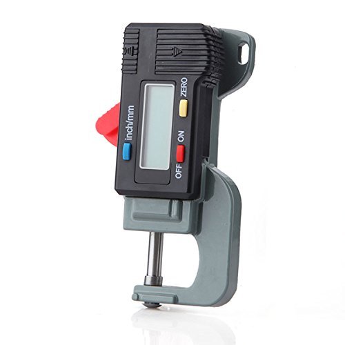 CursOnline® Micrometro Spessimetro Digitale di Alta Precisione 0,01mm/0,0005" Strumento di Misura utilizzato nell'industria e nella Tecnologia Meccanica, in Grado di misurare spessori. CoL600-16