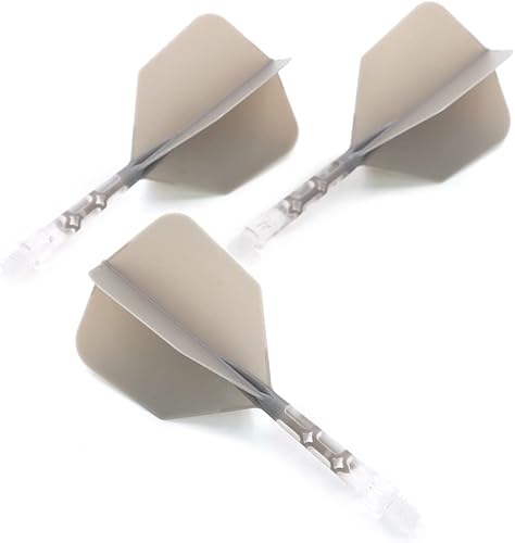 Vista 38 de CUESOUL ROST T19 - Eje de dardos integrado y vuelos con forma de ala grande, color gris, 1.102 in, dice adiós a la caída del vuelo de dardos con eje