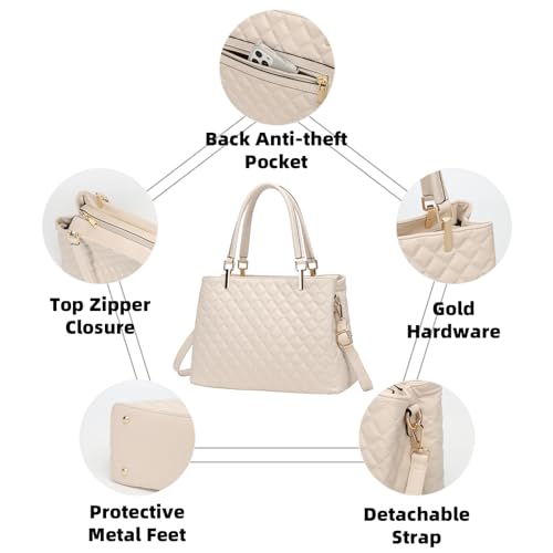 Image of Women's Purses Medium Top Handle Shoulder Hobo Tote Leather Handbag