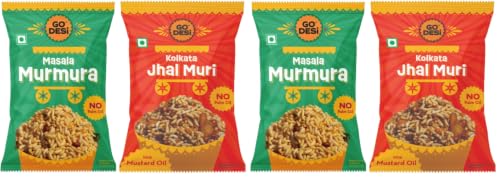 Image of GO DESi Kolkata Jhalmuri, Masala Murmura, No Palm oil 100g x 2 (Pack of 2)