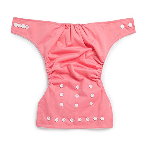 Image of KICKS & CRAWL Pink Reusable and Washable 100% Polyester Cloth Baby Diaper