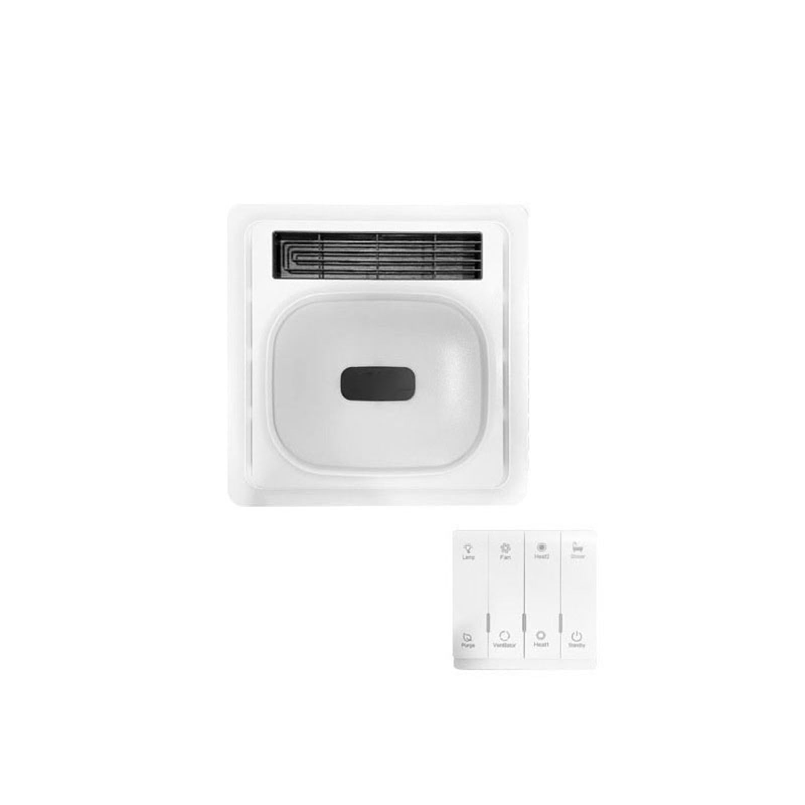 Extractor de baño Ventilador calentador de baño con luz y ventilación, escape silencioso