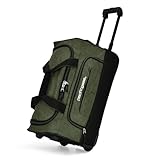 Pacific Gear Rollende Duffel Räder, 76,2 cm Gepäck, Hockeytasche, strapazierfähig, Grün, 30-Inch
