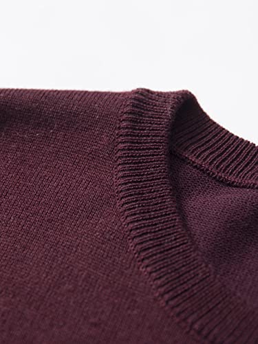 Floerns Men's Solid Long Sleeve Ribbed Knit Round Neck Sweater Pullover Top3