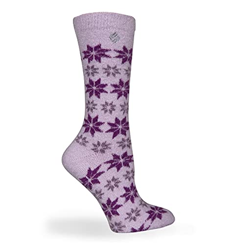 Columbia Cozy Snowflake Socks 1 Pair, Plum, One Size
